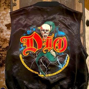 Vintage 1985 DIO heavy metal satin tour vest